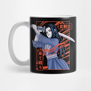 Japanese Katana Anime Girl Mug